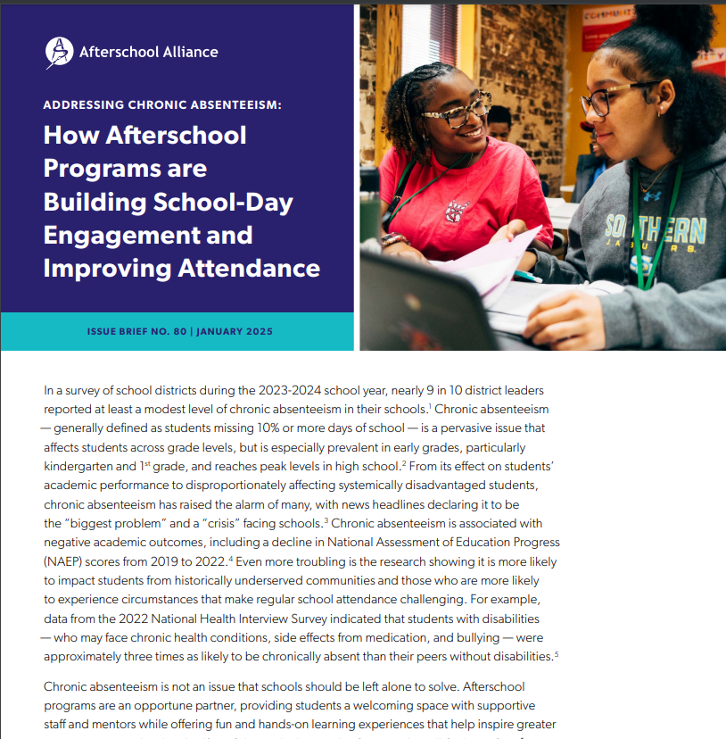 Kids working at a table