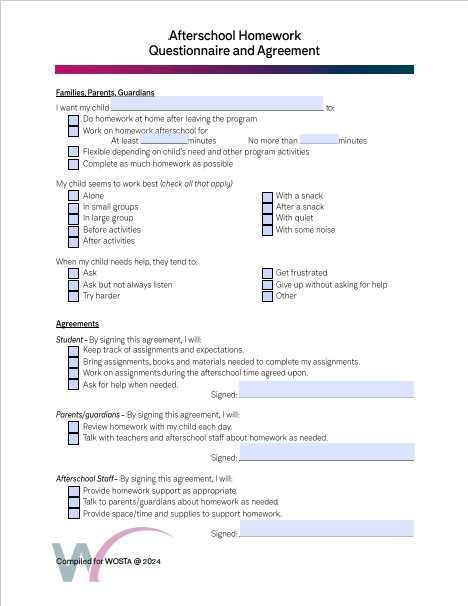 Homework Agreement image