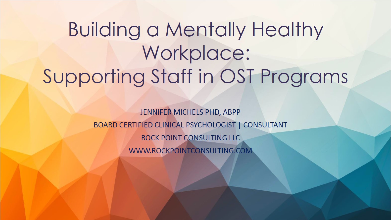 Colors with webinar title