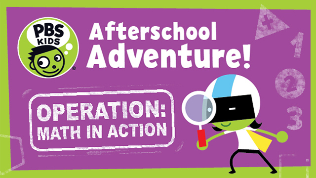 Cartoon girl with magnifying glass